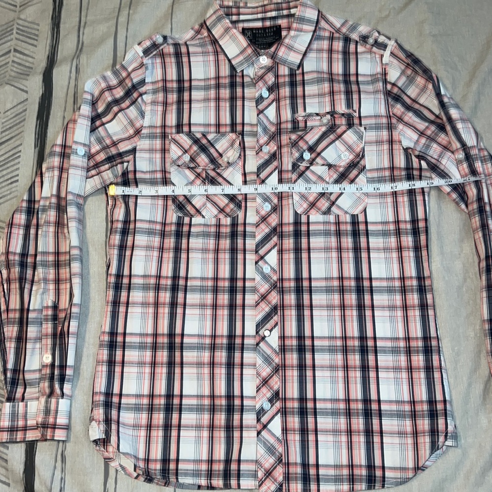Marc Ecko cut and sew button up shirt